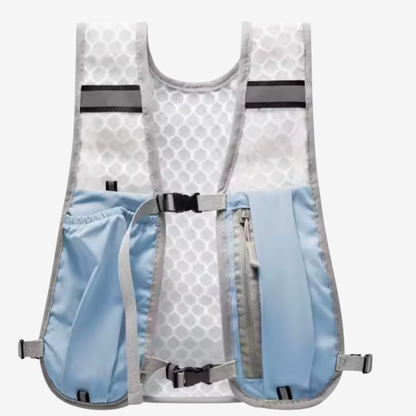 Gilet d'hydratation réfléchissant unisexe – sac d’hydratation léger avec poche téléphone pour running et trail