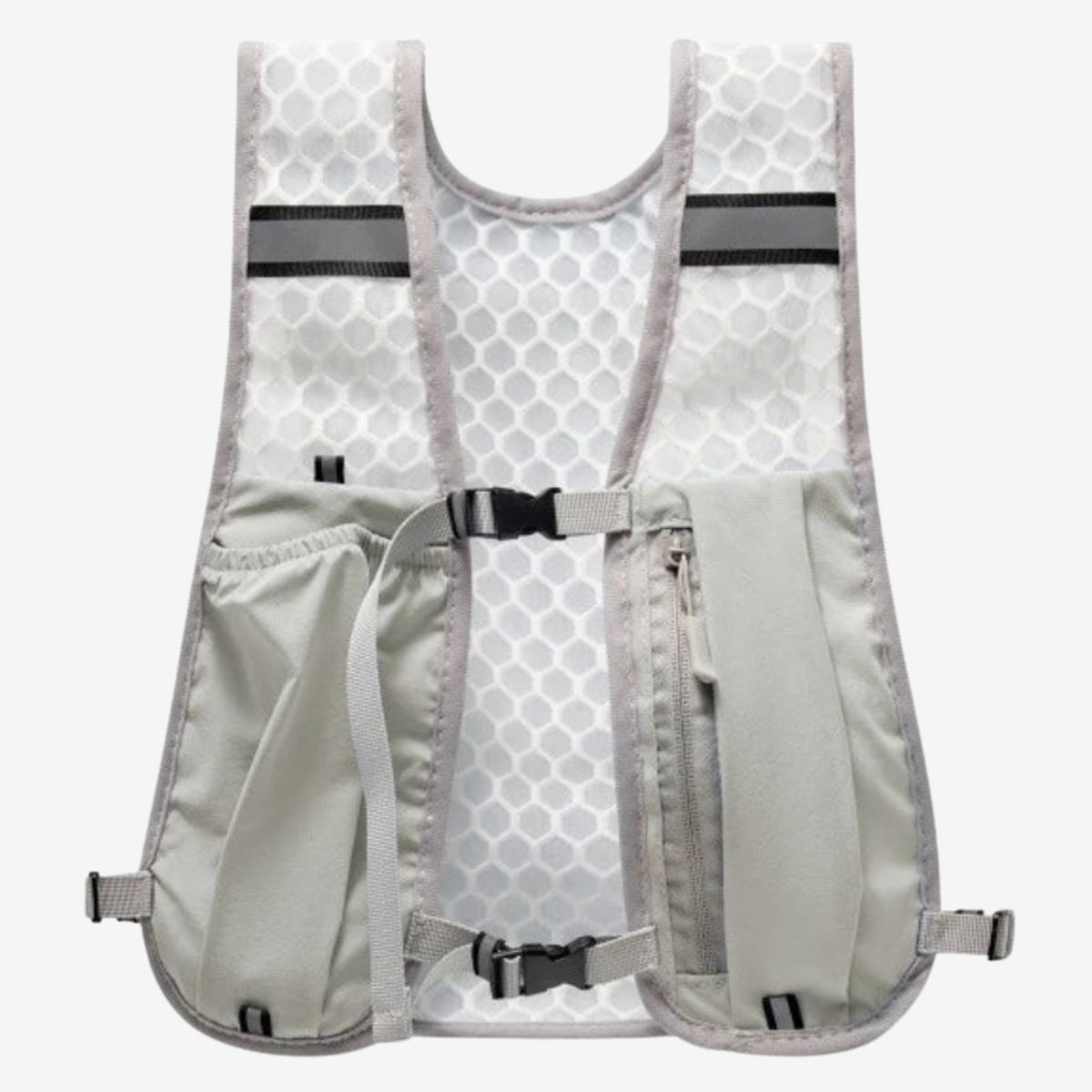 Gilet d'hydratation réfléchissant unisexe – sac d’hydratation léger avec poche téléphone pour running et trail