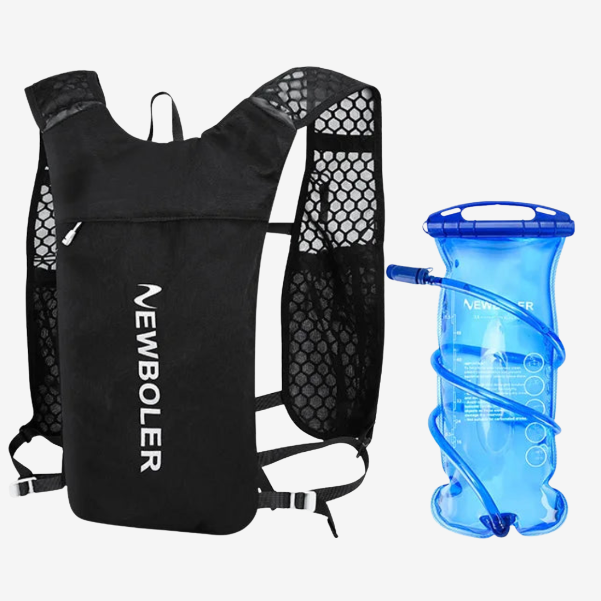 Gilet d'hydratation unisexe ultra léger – respirant, réfléchissant et avec multiples rangements