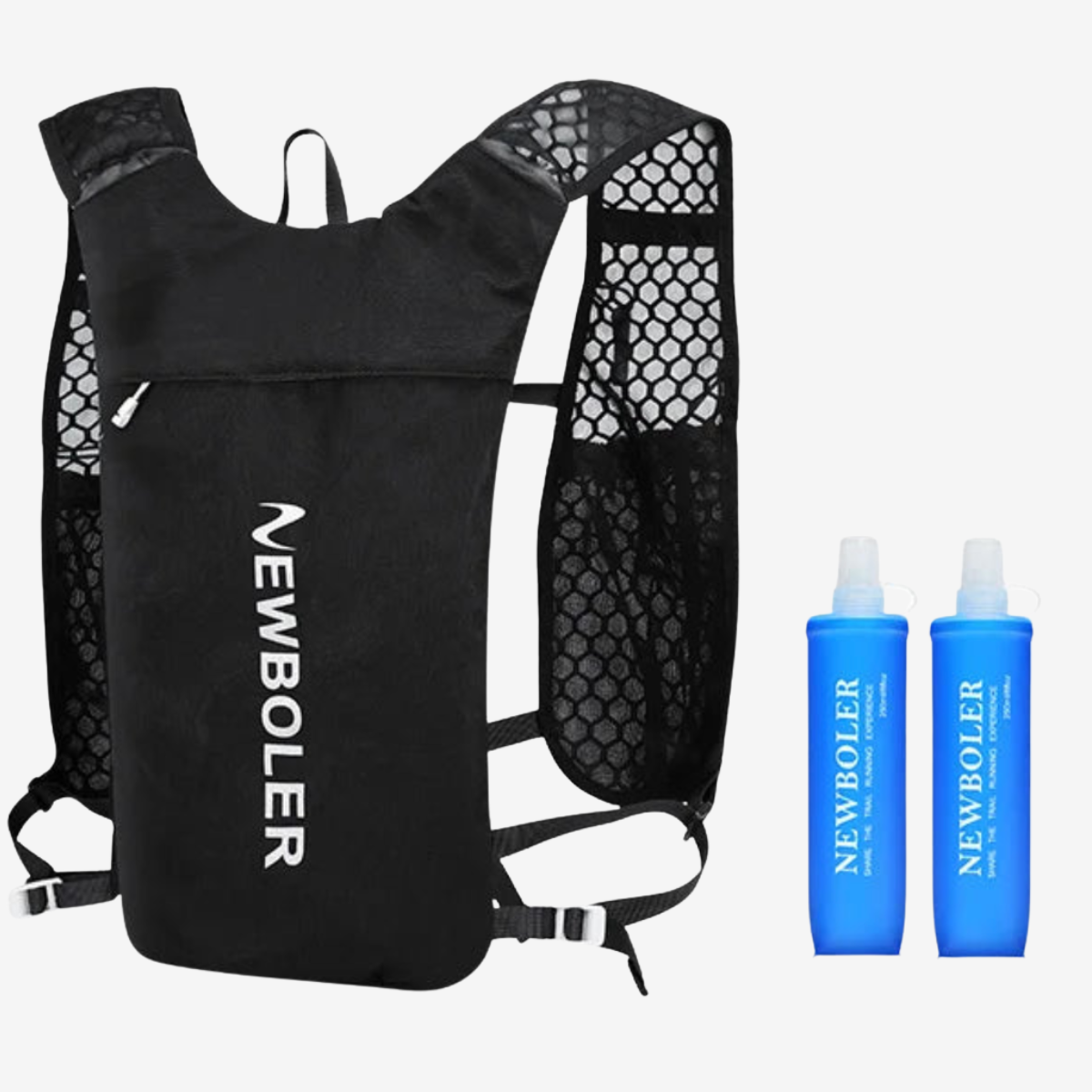 Gilet d'hydratation unisexe ultra léger – respirant, réfléchissant et avec multiples rangements