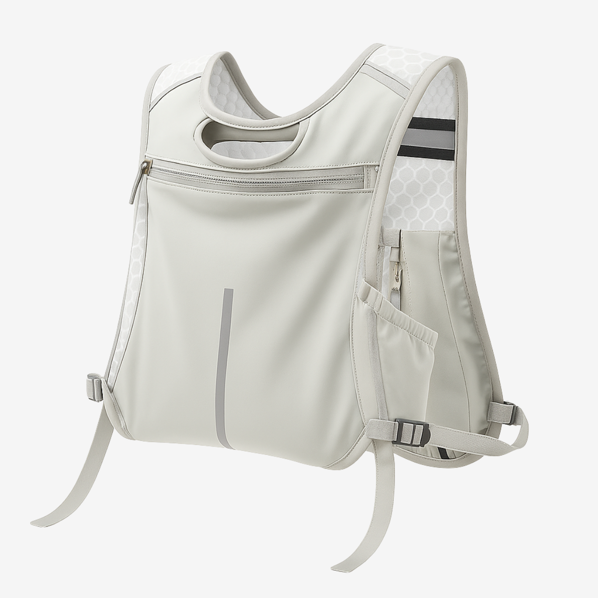 Gilet d'hydratation réfléchissant unisexe – sac d’hydratation léger avec poche téléphone pour running et trail