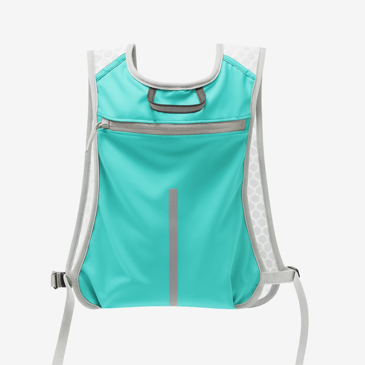 Gilet d'hydratation réfléchissant unisexe – sac d’hydratation léger avec poche téléphone pour running et trail