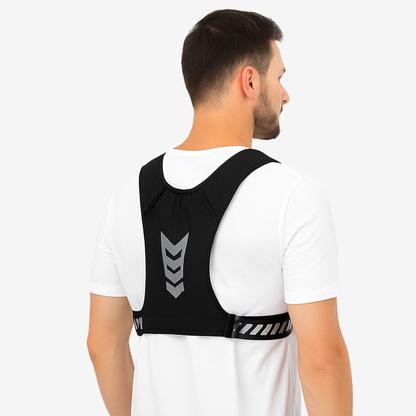 Gilet d'hydratation respirant unisexe – léger, réfléchissant et ajustable pour running et trail